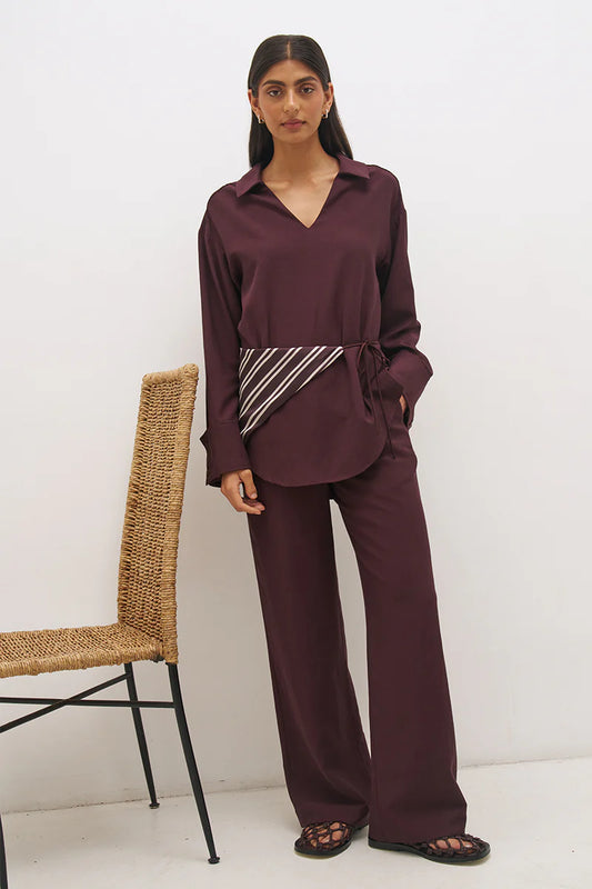 Elira Shirt Bitter Chocolate