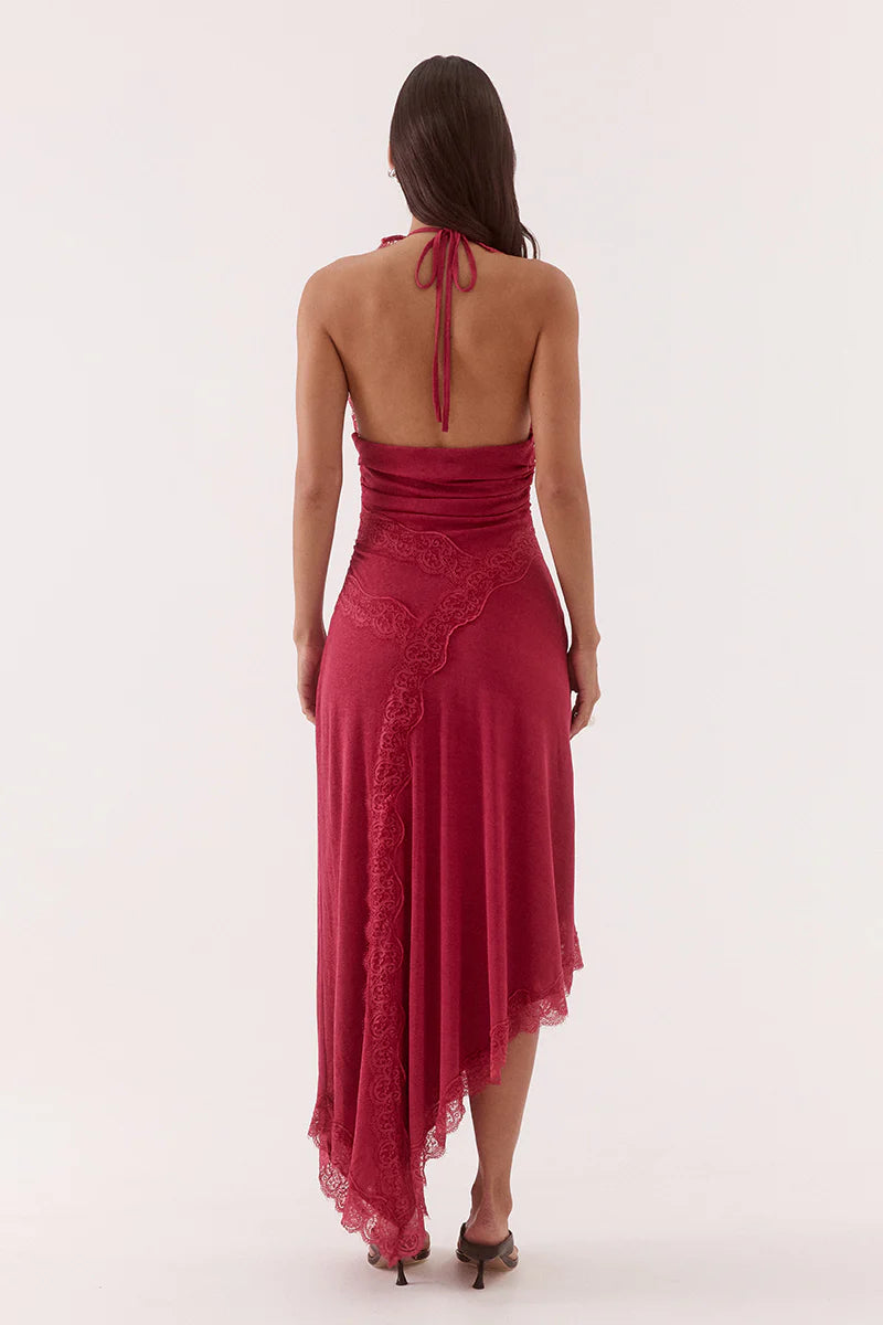 LONI DRESS - BERRY