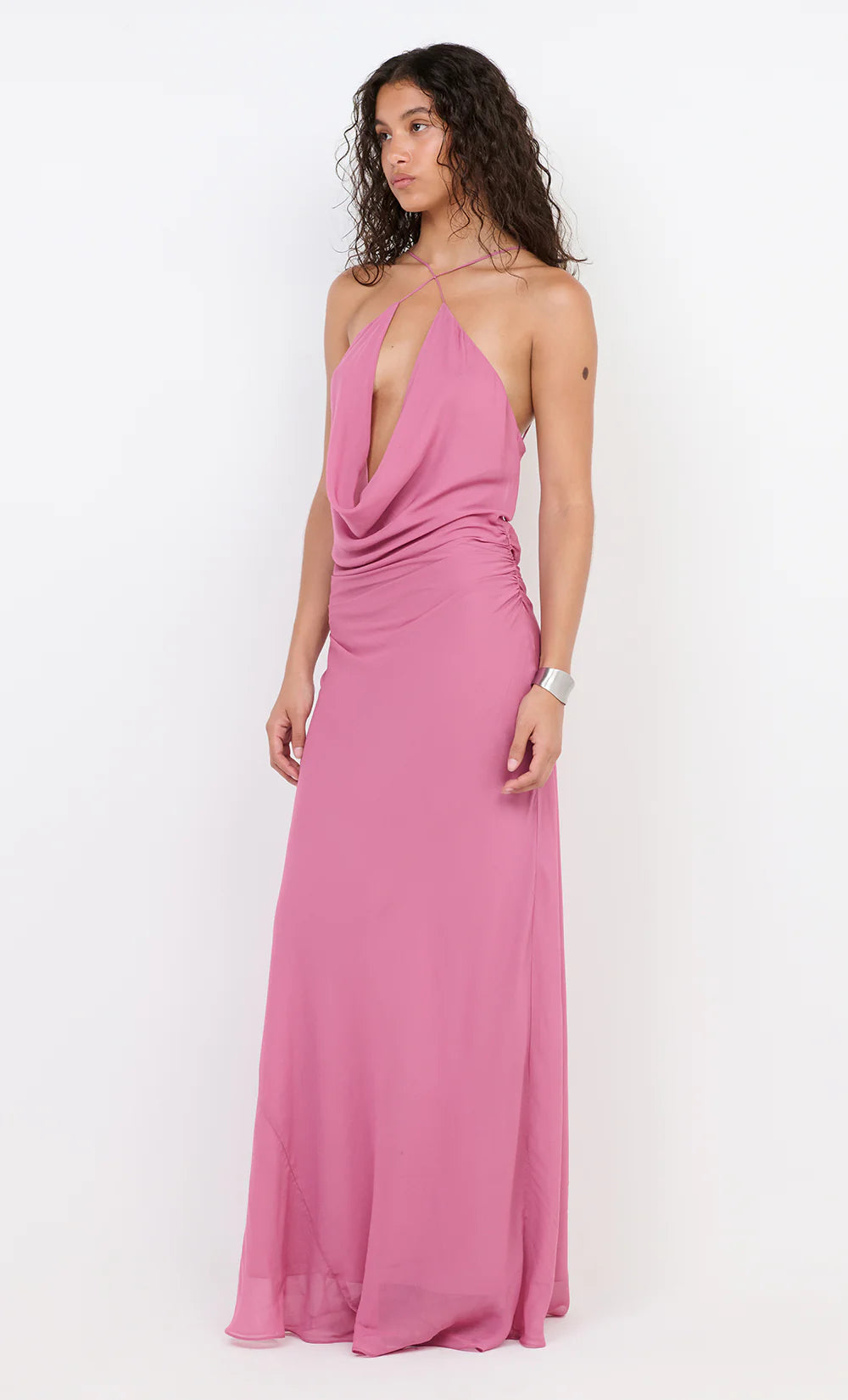 Celia Keyhole Maxi Dress Orchid Pink