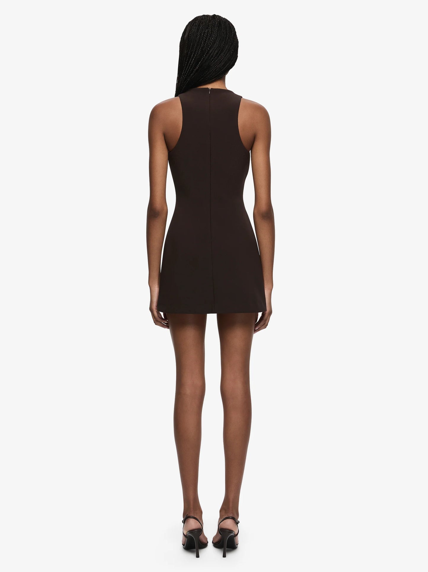 Gemma Racer Mini Dress - Expresso