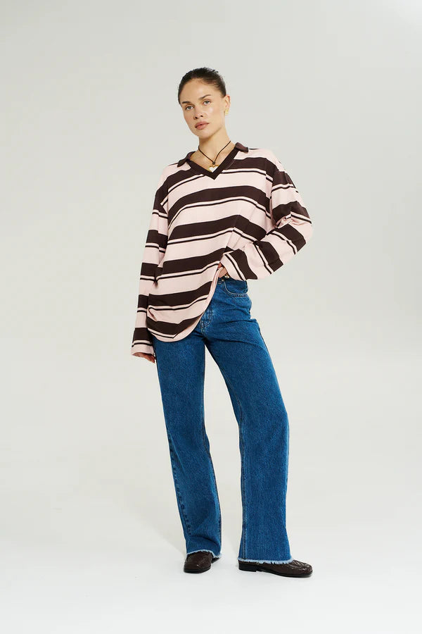 LS Polo -Choc Rose