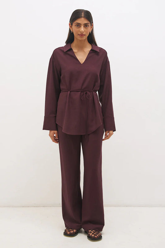 Elira Shirt Bitter Chocolate