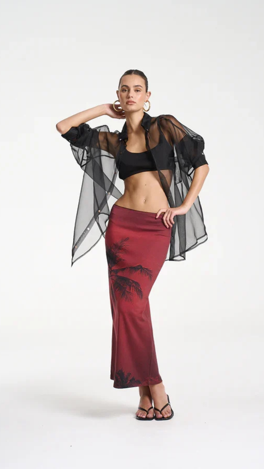 Summi Midi Skirt - La Palma
