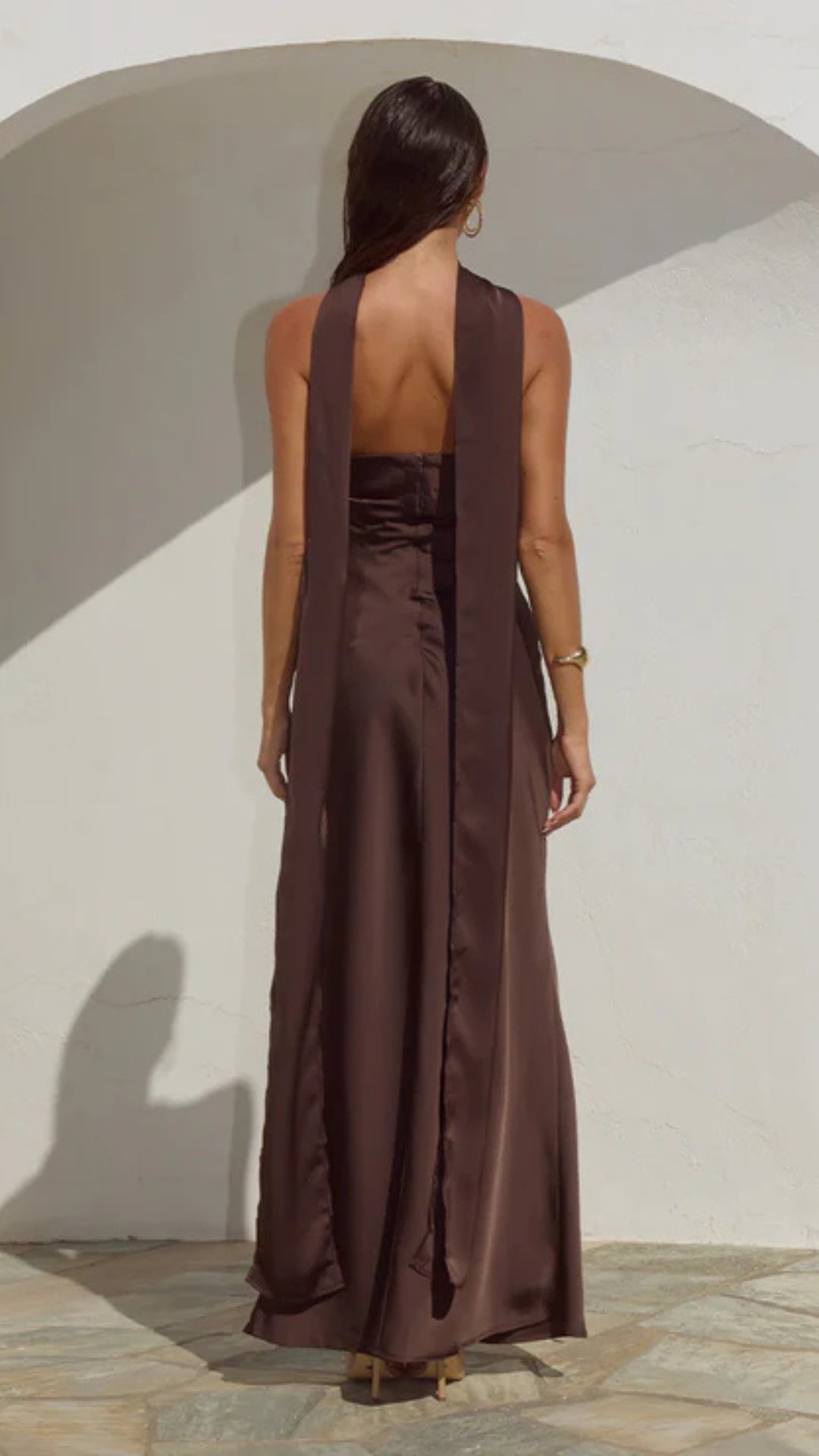 Madeleine Maxi Dress - Bitter Chocolate