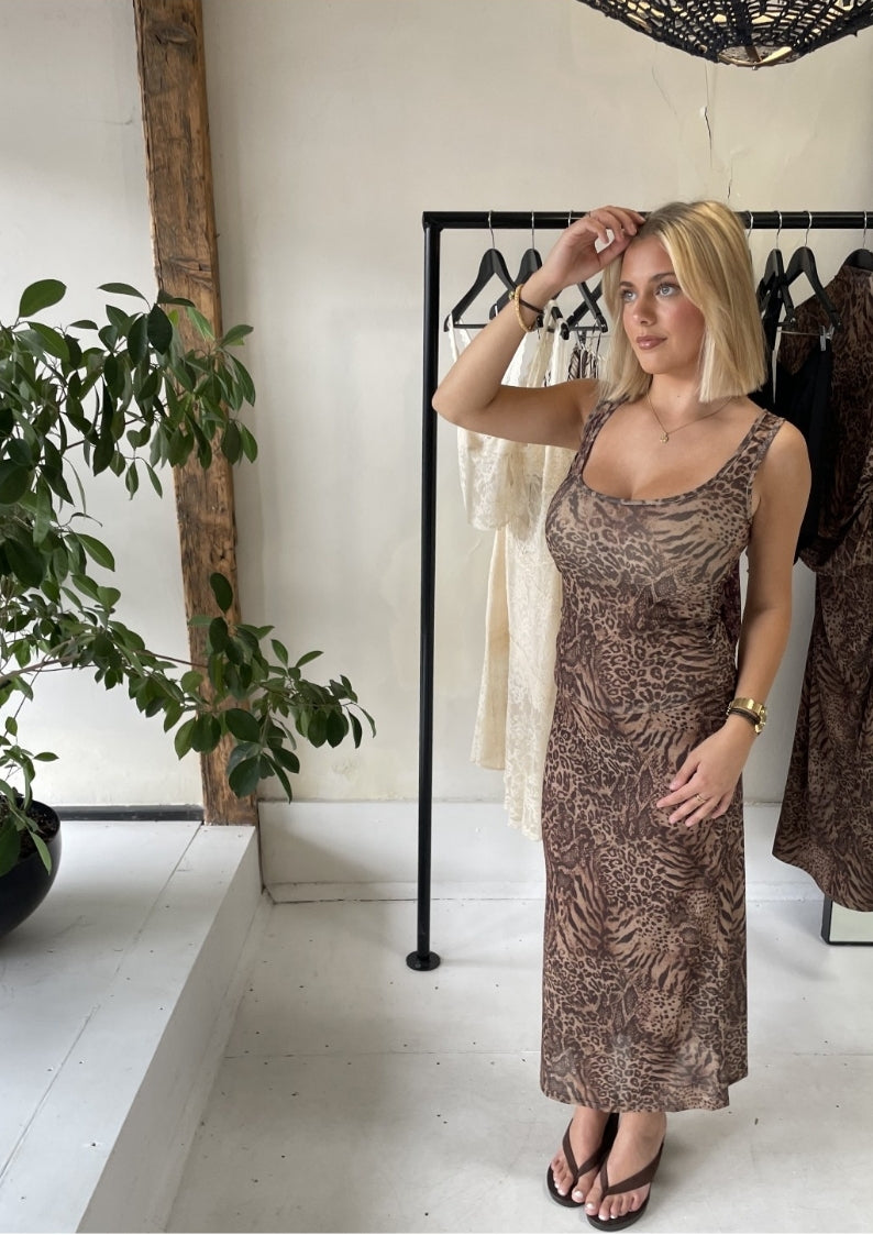 Zali Midi Dress - Sirocco Animal