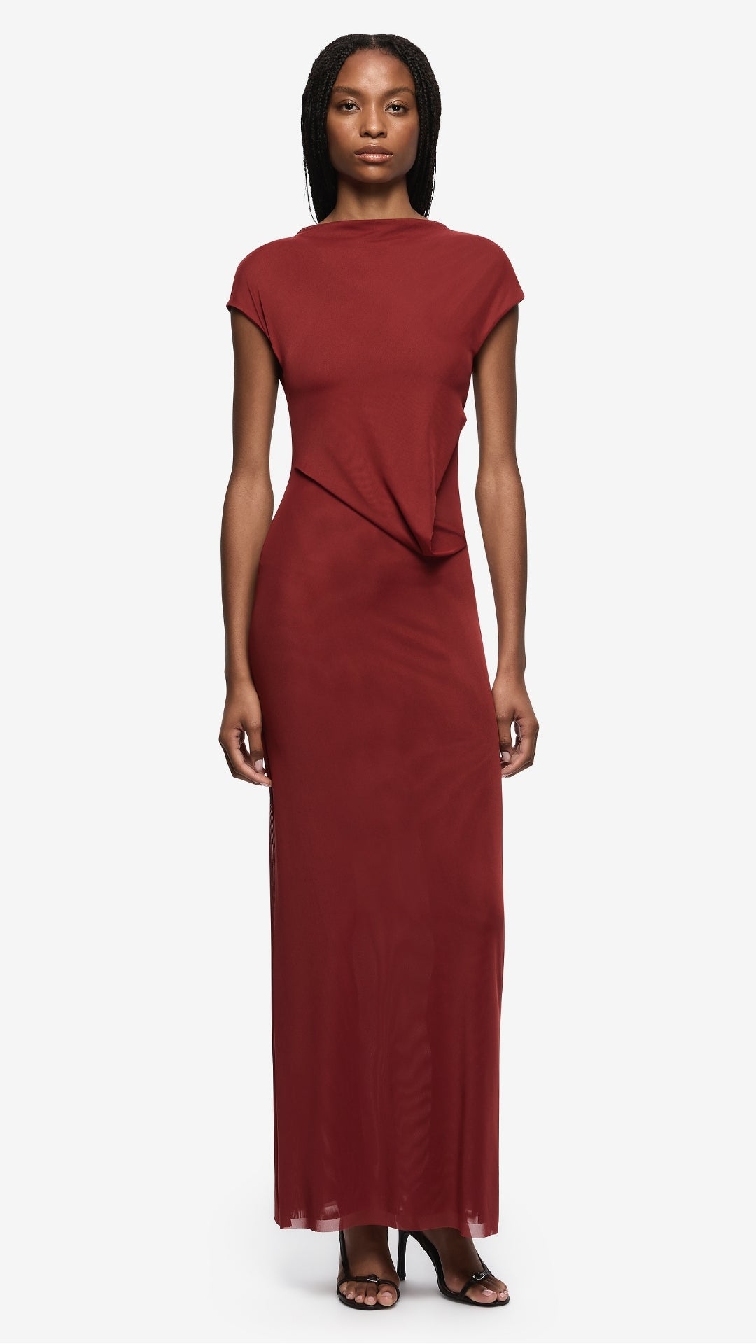 Willorin Layered Maxi Dress in Sangria