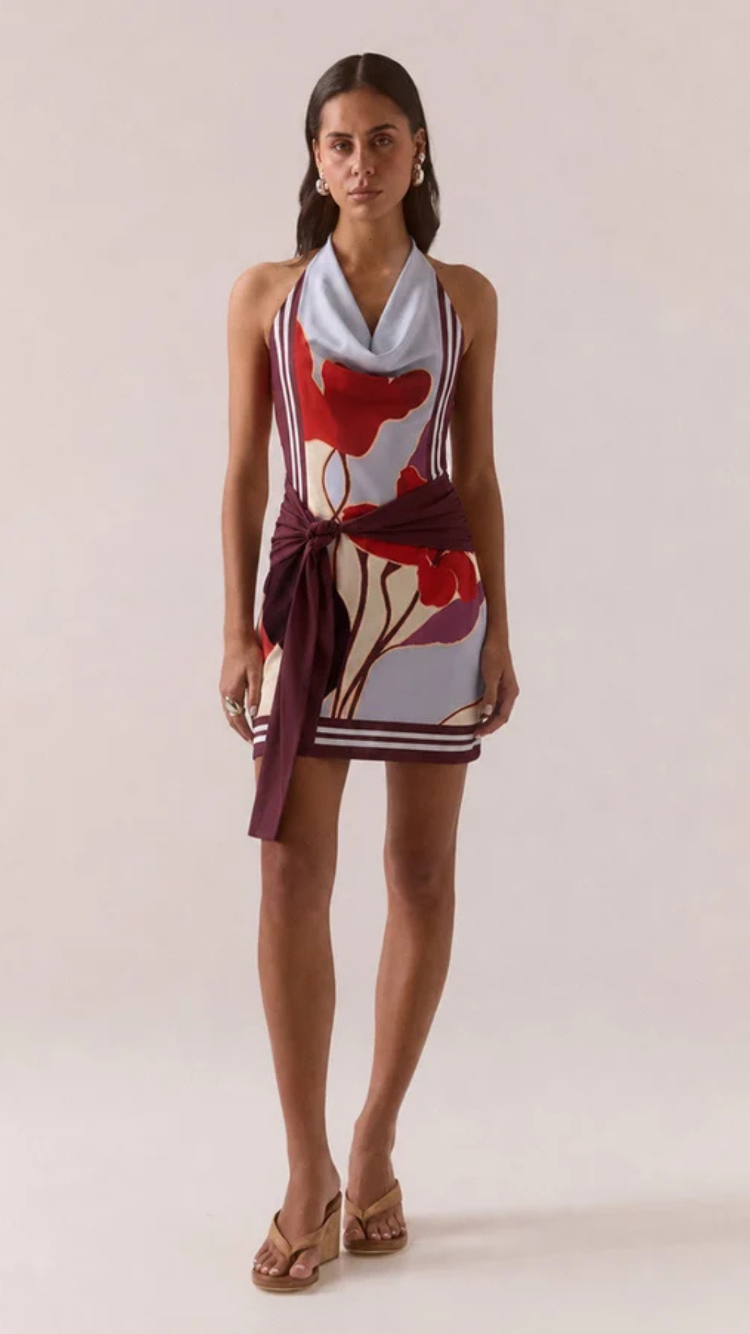 KALEA MINI DRESS - BLUE BLOOM