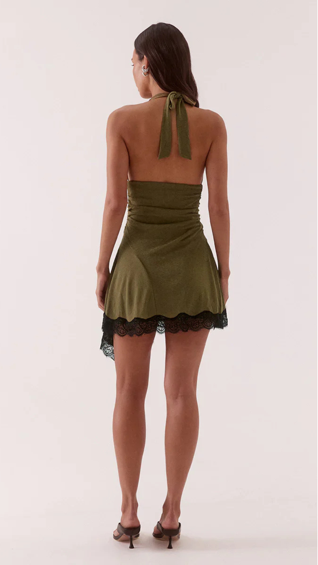 LONI MINI DRESS - OLIVE
