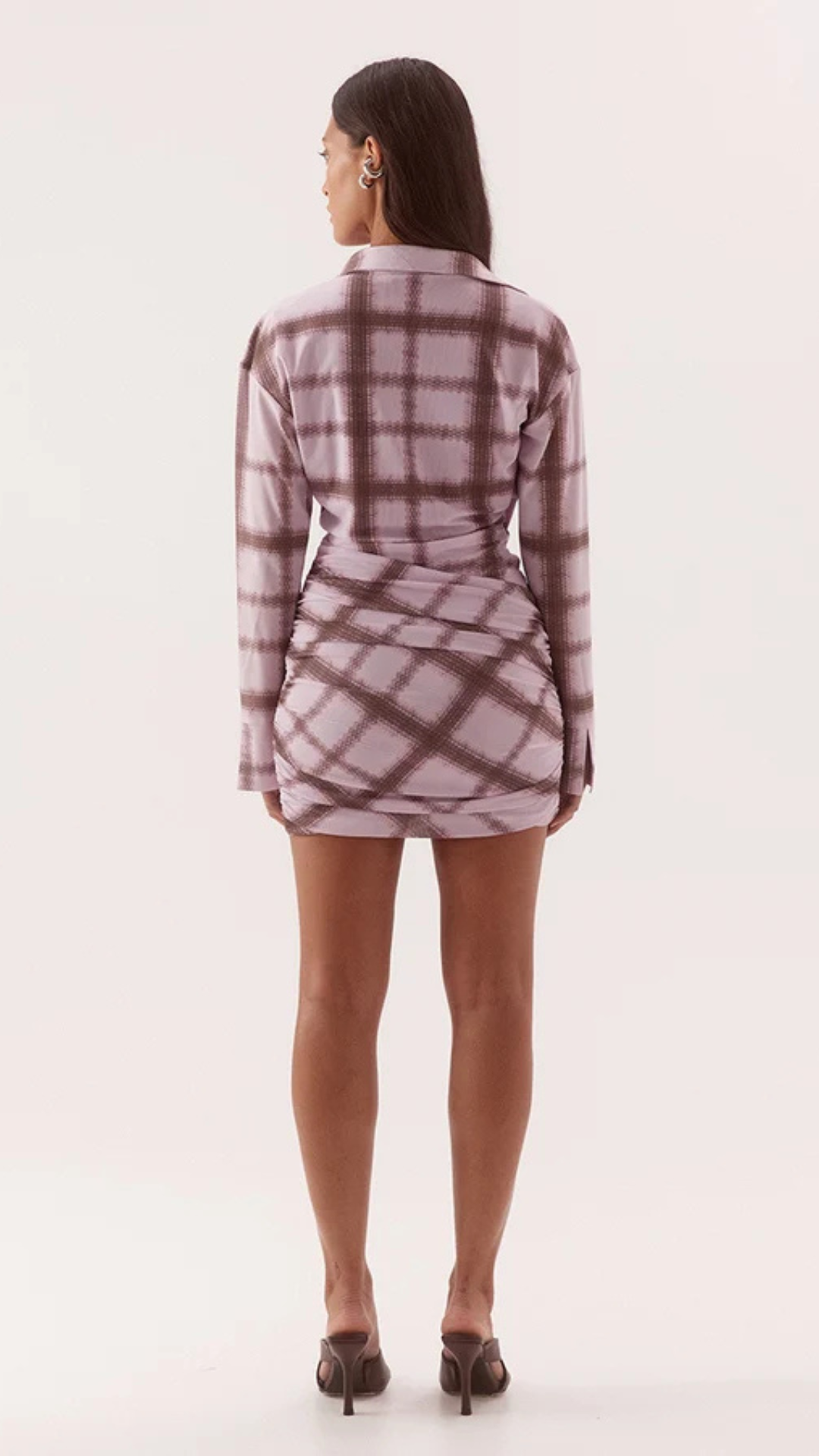 ASHTI SHIRT DRESS - PLAID