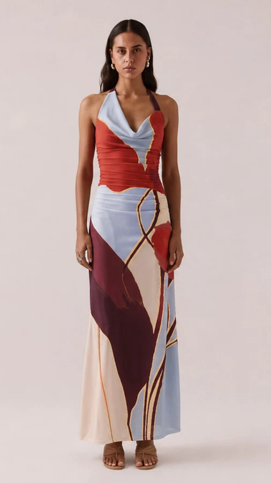 KALEA DRESS - BLUE BLOOM