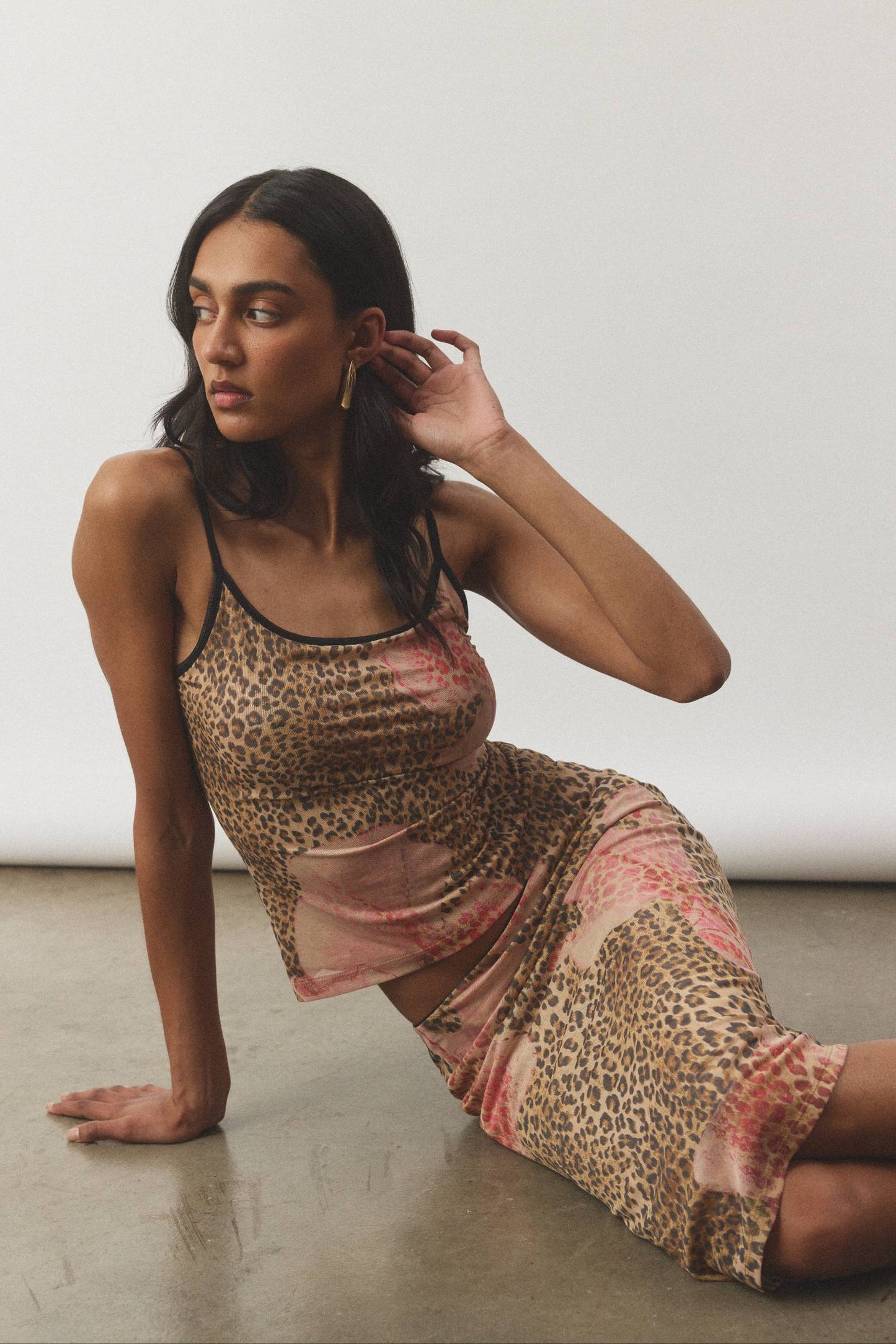 Camisole Mesh Leopard