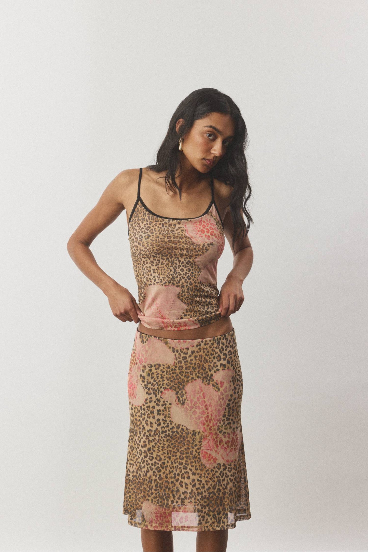 Camisole Mesh Leopard