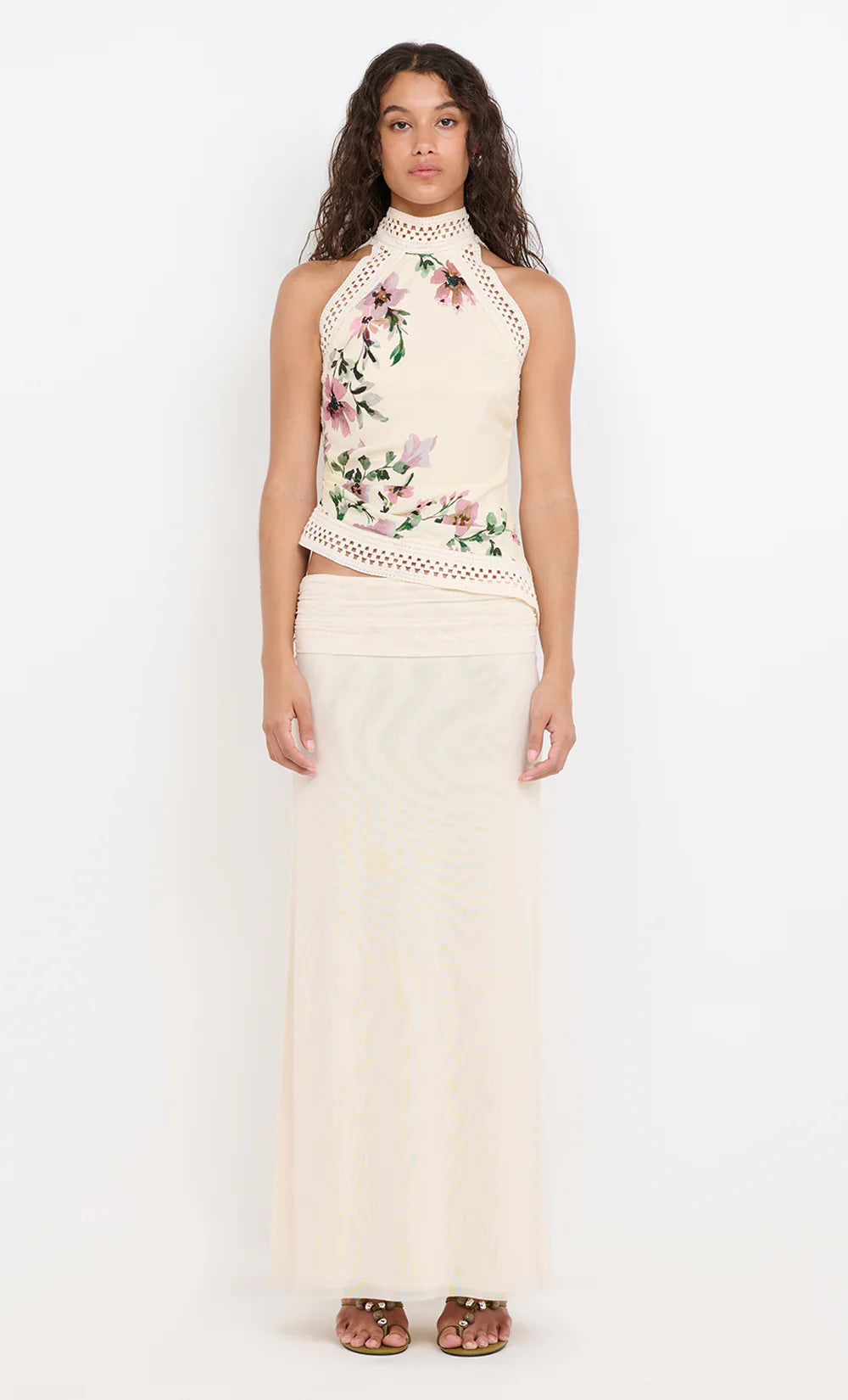 Eva Maxi Skirt in Snow