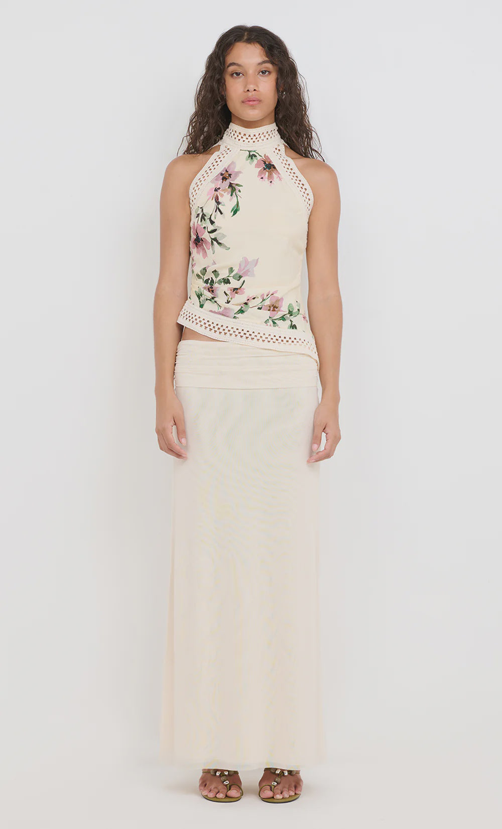 Eva Maxi Skirt in Snow