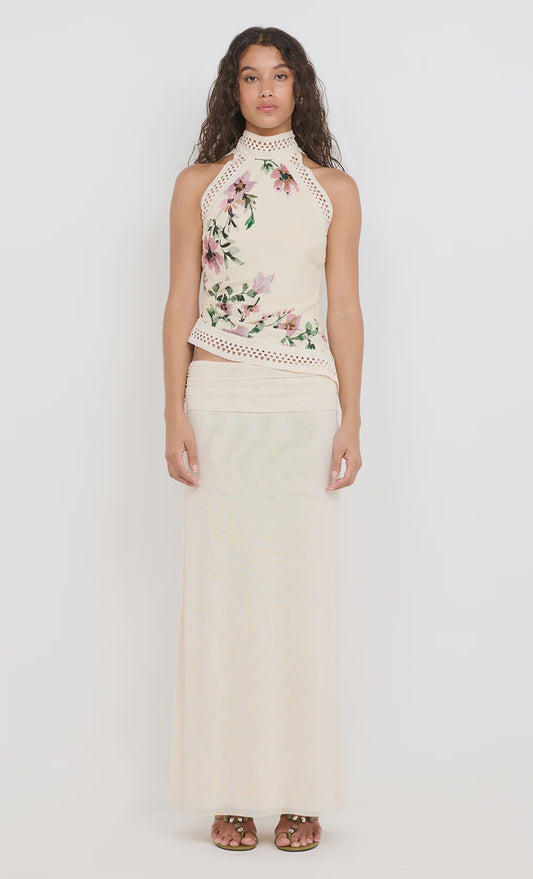 Eva Maxi Skirt in Snow
