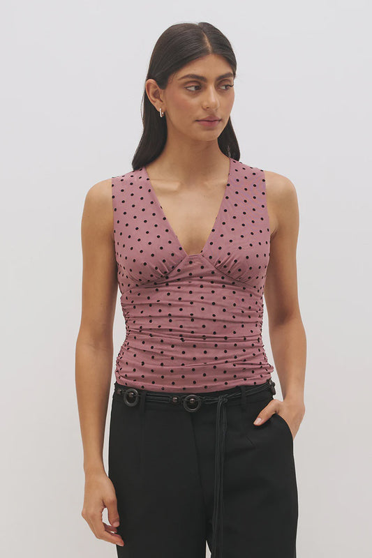 Sonata Spot Top Rosewood And Black