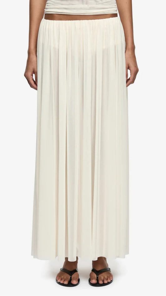 Camille Maxi Skirt in Buttercream