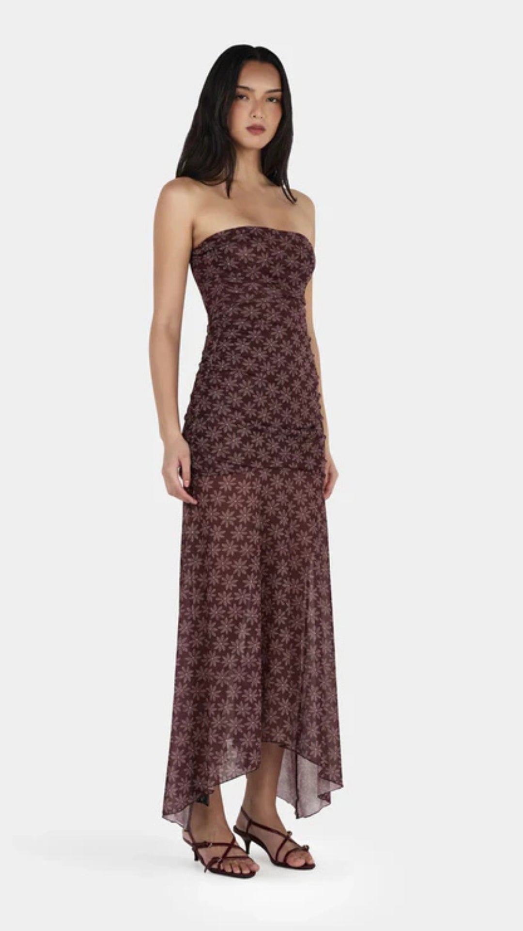 Zella Midi Dress Daisy Dot Cherry