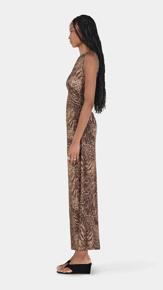 Zali Midi Dress - Sirocco Animal