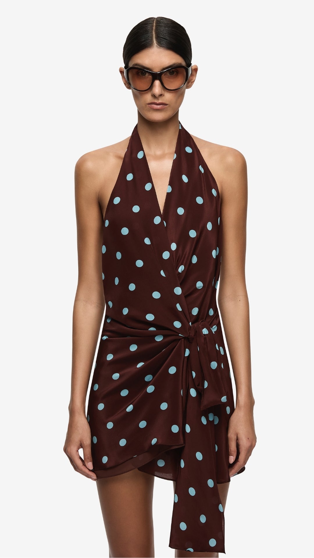 Mathilde Halter Mini Dress Polka Dot