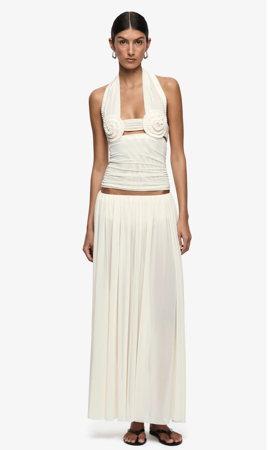 Camille Maxi Skirt in Buttercream