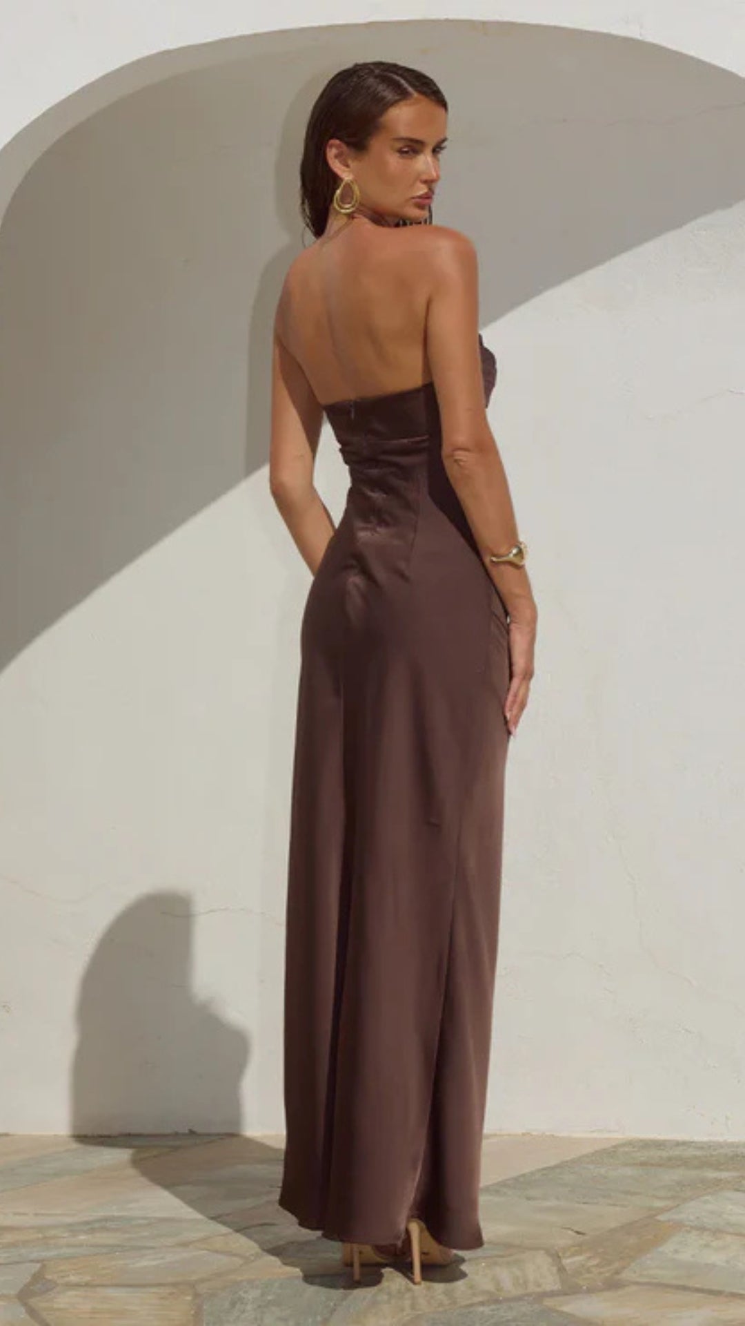 Madeleine Maxi Dress - Bitter Chocolate
