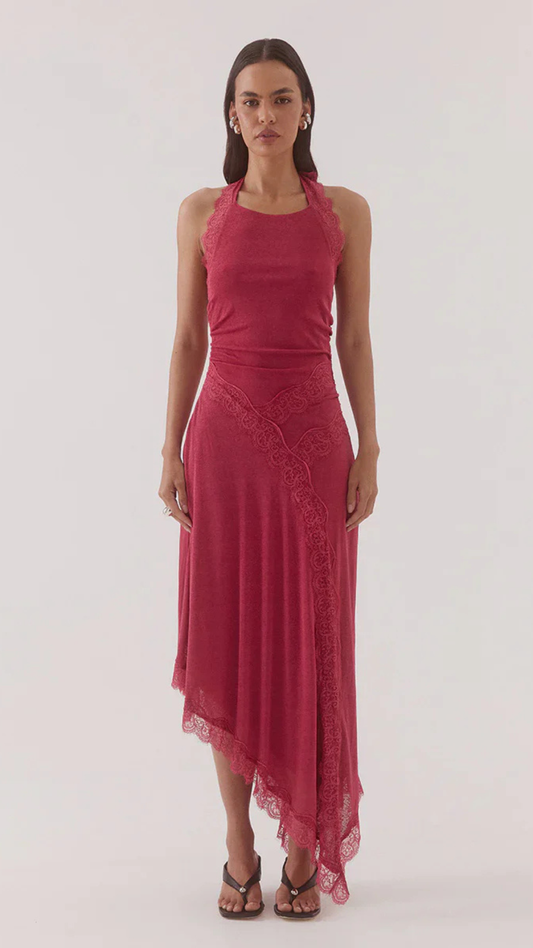 LONI DRESS - BERRY