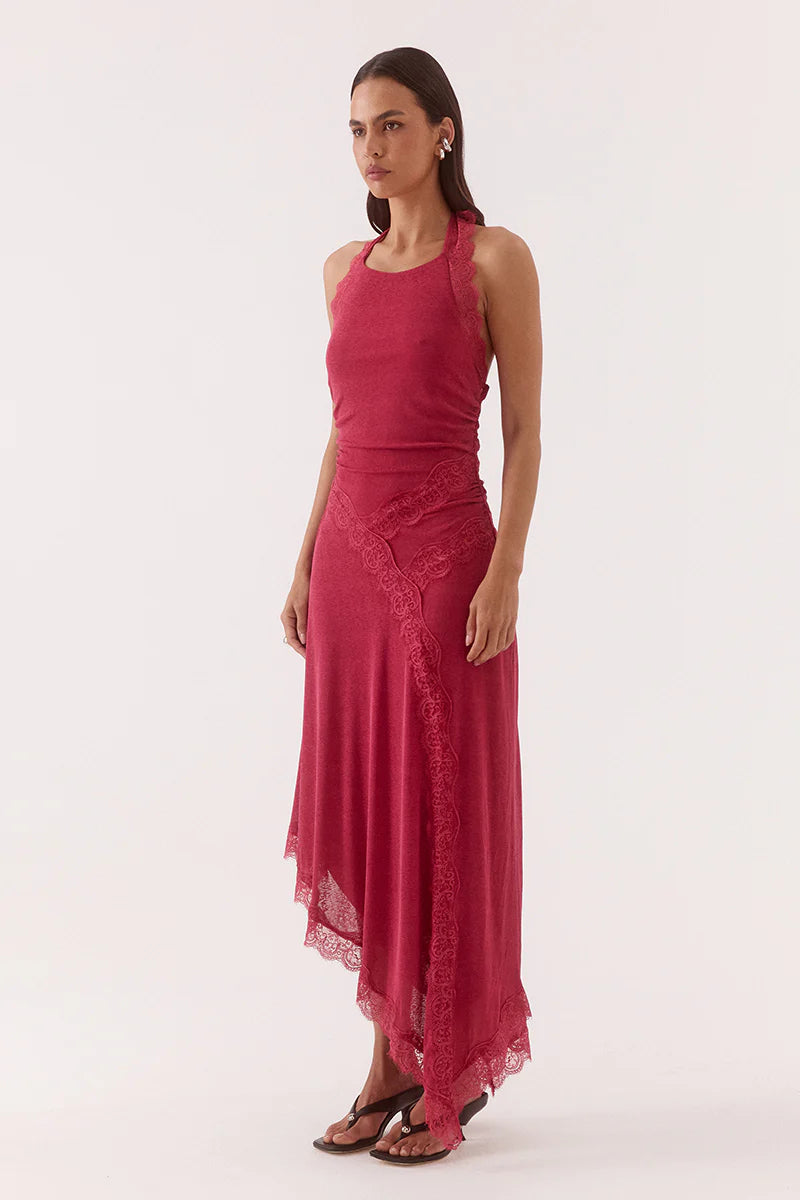 LONI DRESS - BERRY