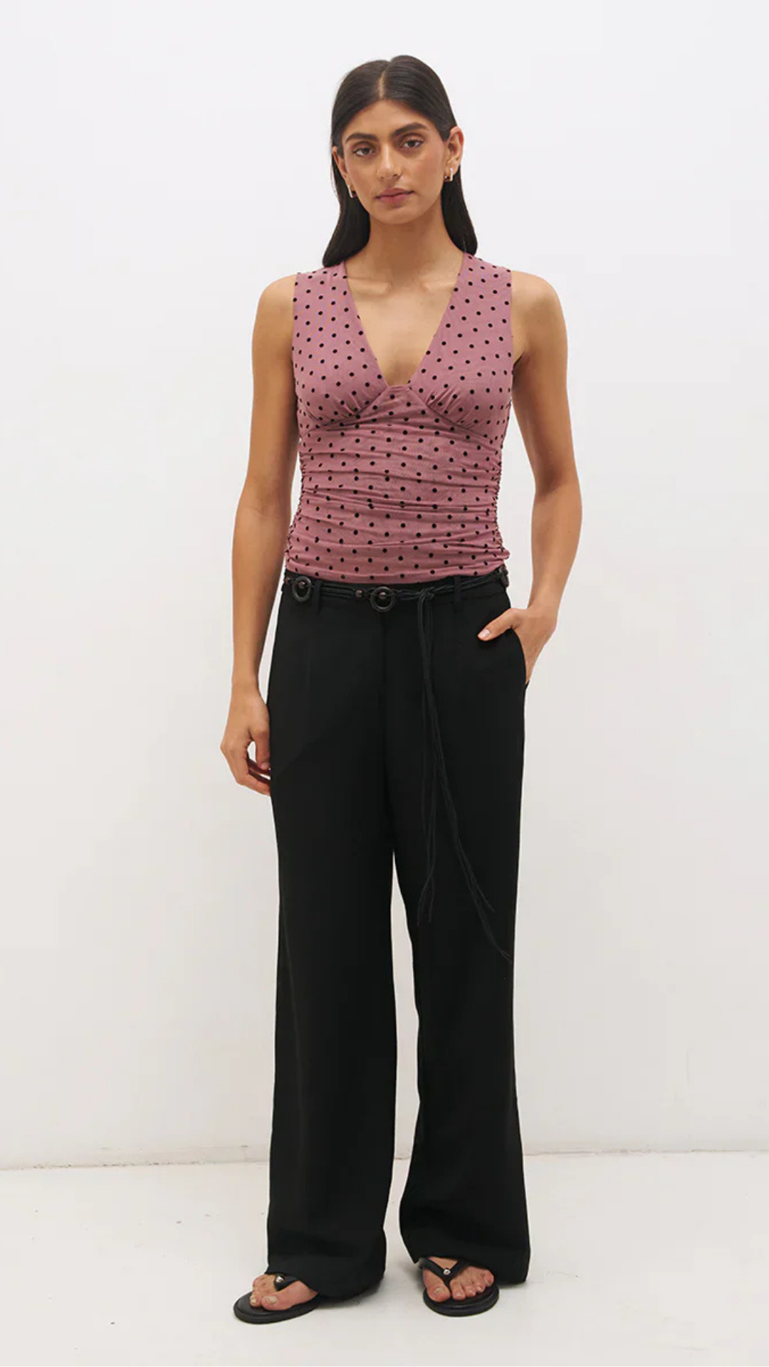 Sonata Spot Top Rosewood And Black
