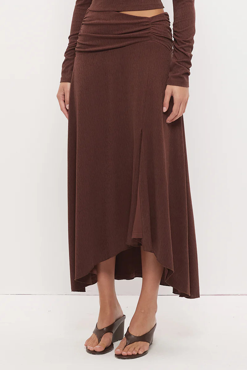 Farah Draped Skirt Cacao