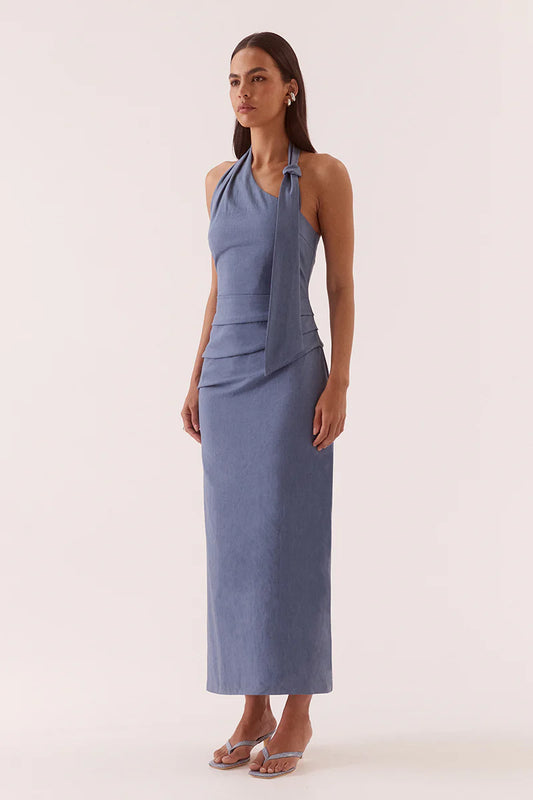 DEENA DRESS - STERLING BLUE