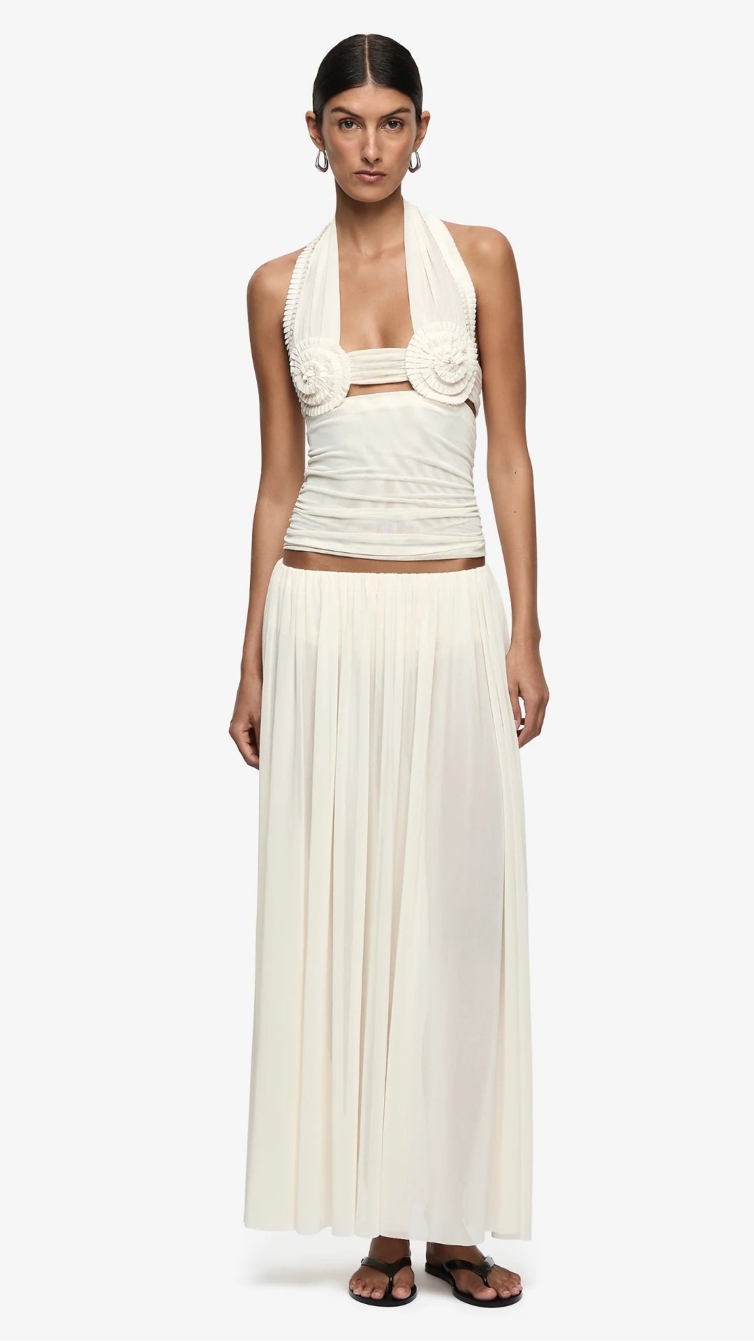 Camille Maxi Skirt in Buttercream