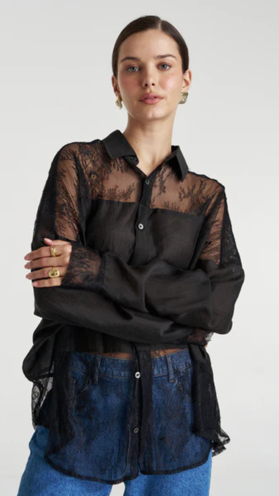 DUSK LS SHIRT-BLACK