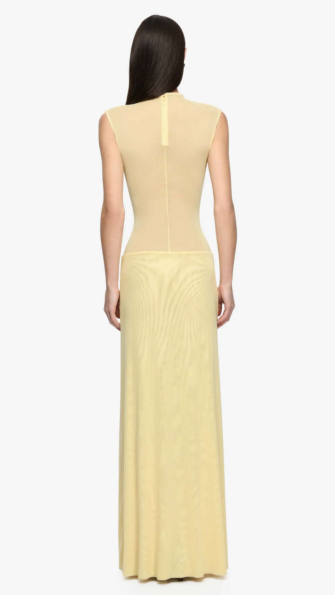 ODEA GATHERED MAXI DRESS - LEMON CREAM