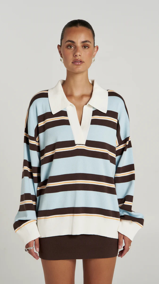 STRIPE LS POLO - APEROL STRIPE