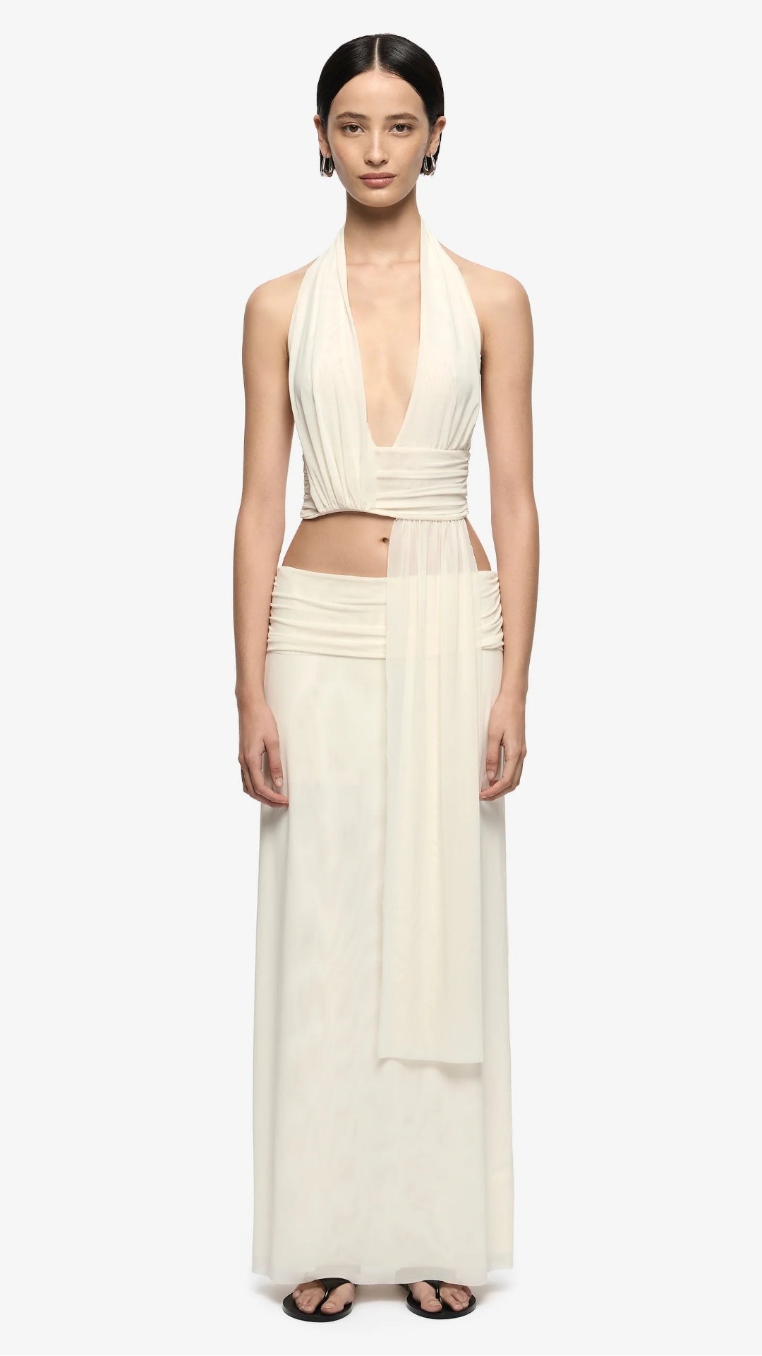 Eva Drape Top  Snow