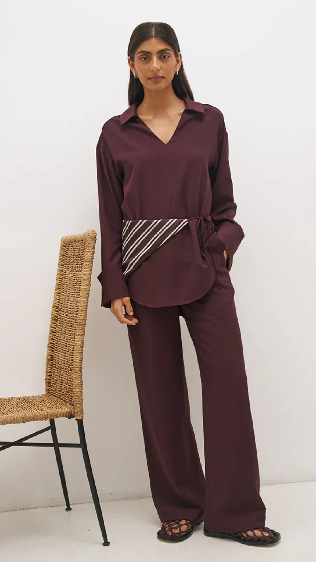 Elira Shirt Bitter Chocolate