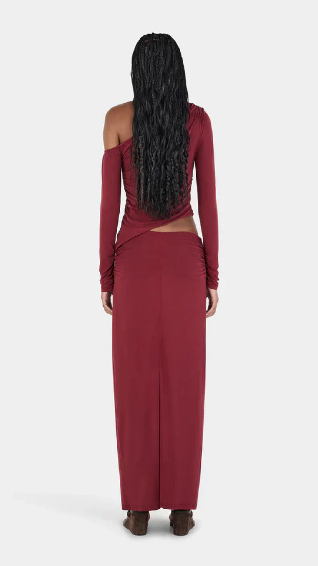 Alba Maxi Skirt Burgundy