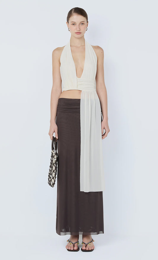 Eva Drape Top  Snow