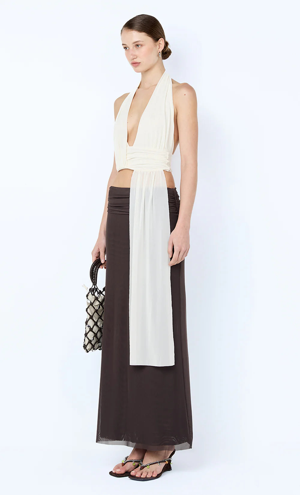 Eva Drape Top  Snow