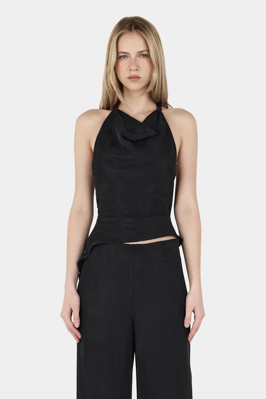 Iris Halter Top Black