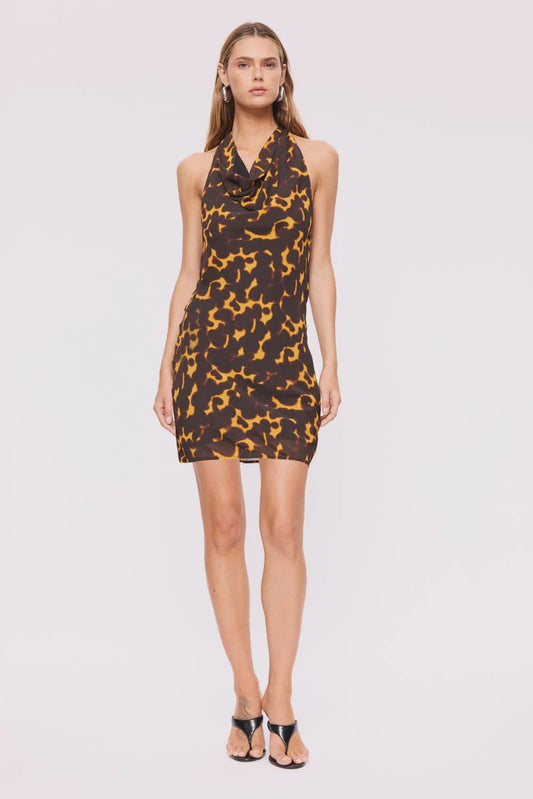 Biba Cowl Neck Mini Dress