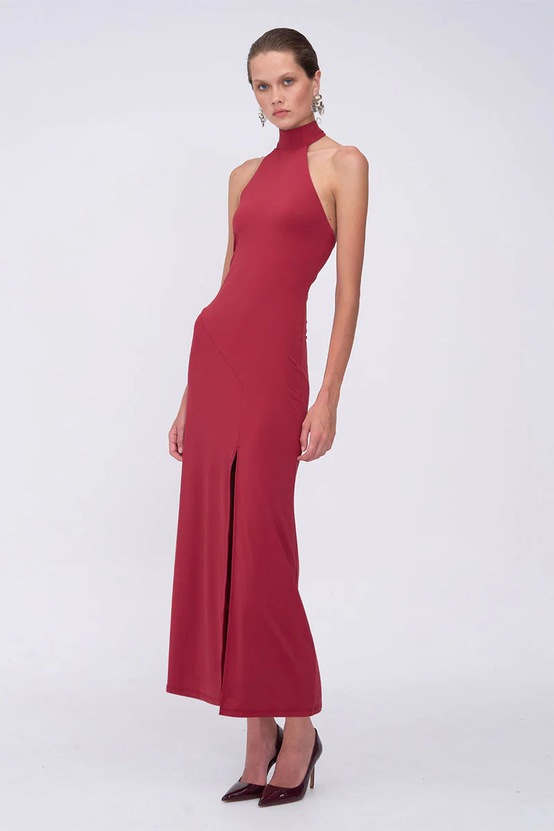 Ellie Halter Neck Maxi Dress