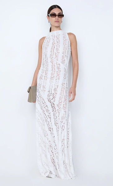 henrietta maxi dress Henrietta High Neck Maxi Dress in White – A R G E N T I N A