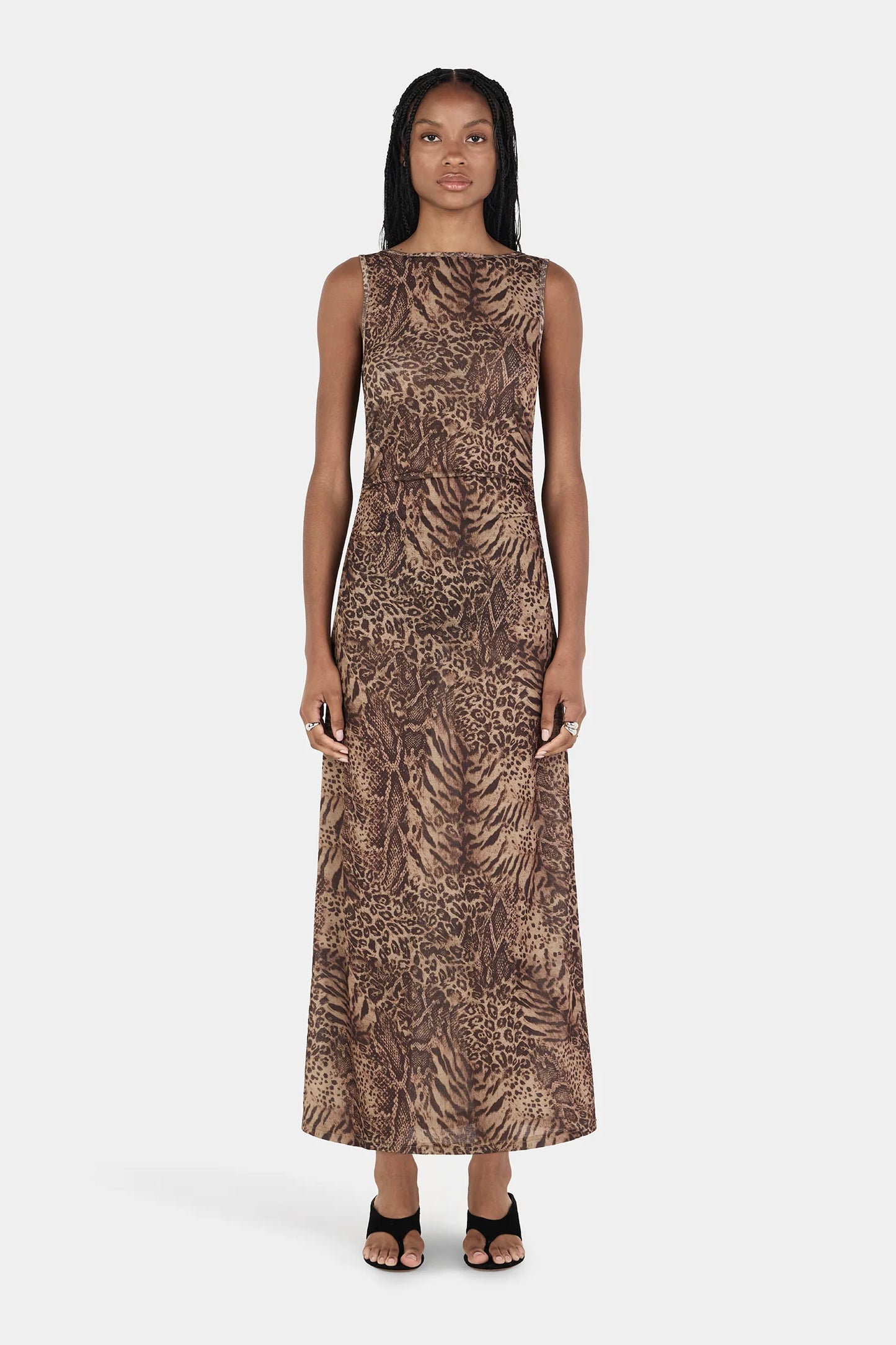 Zali Midi Dress - Sirocco Animal