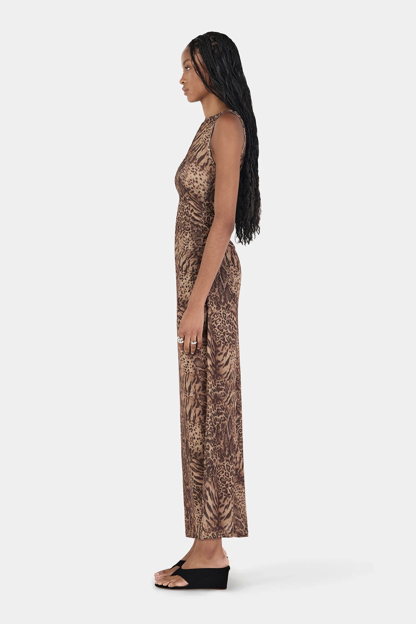 Zali Midi Dress - Sirocco Animal