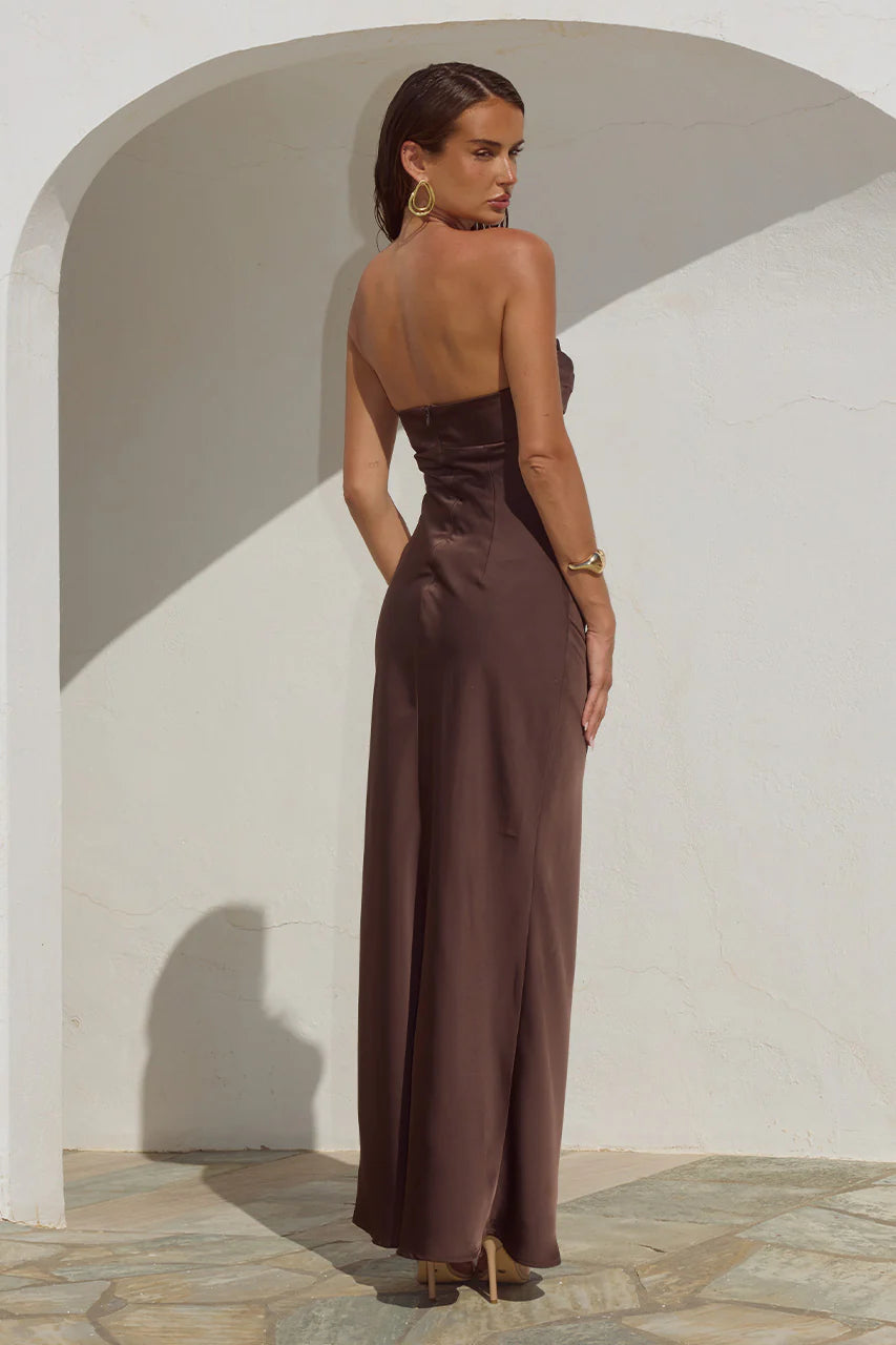 Madeleine Maxi Dress - Bitter Chocolate