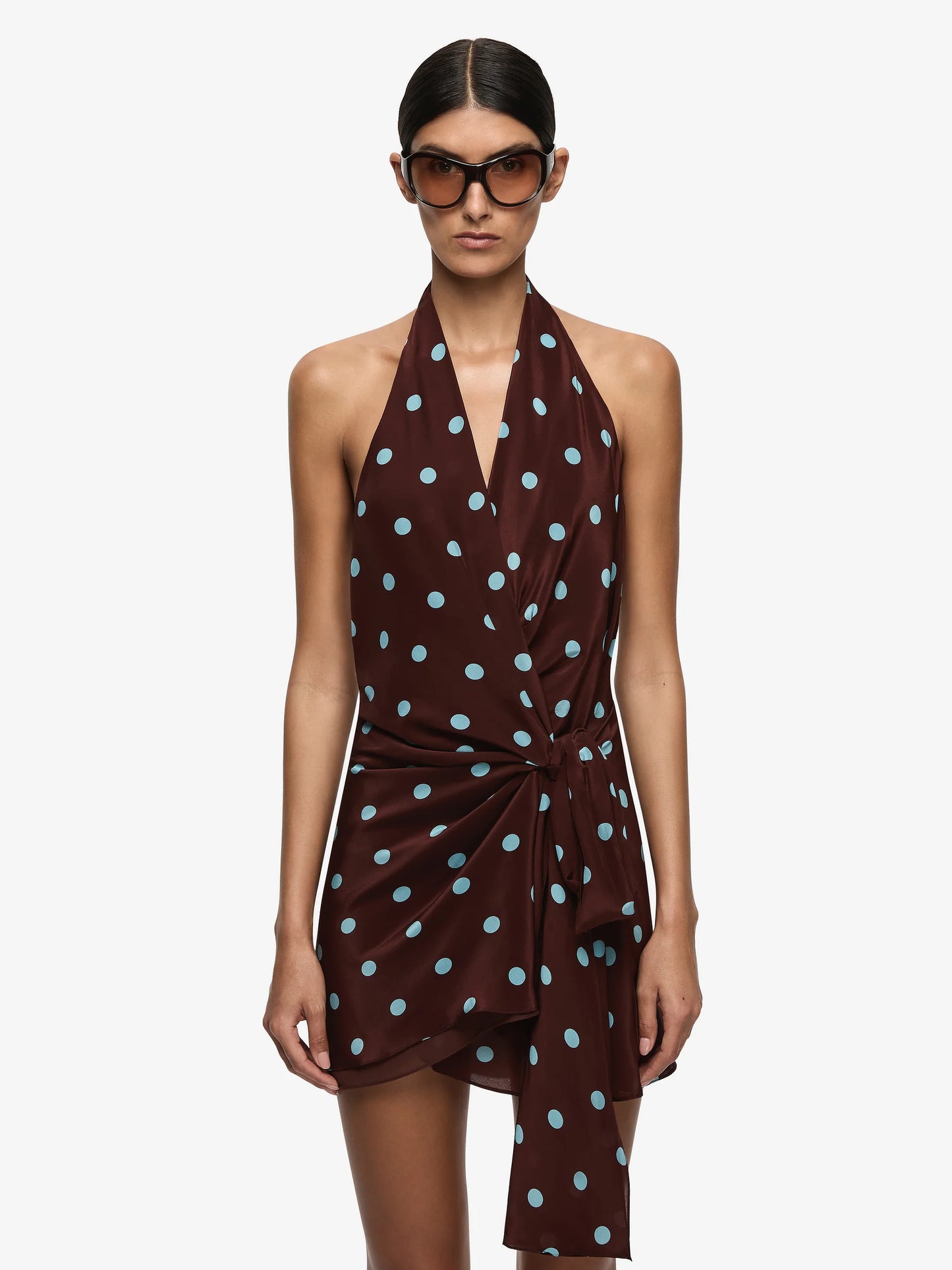 Mathilde Halter Mini Dress Polka Dot