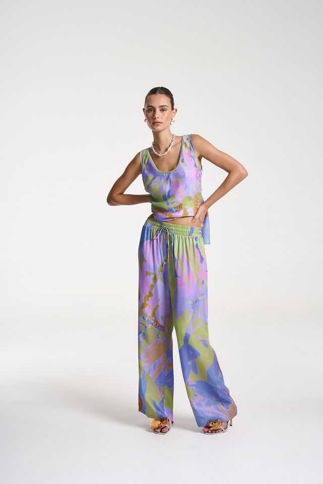 Wide Leg Pant - Banana