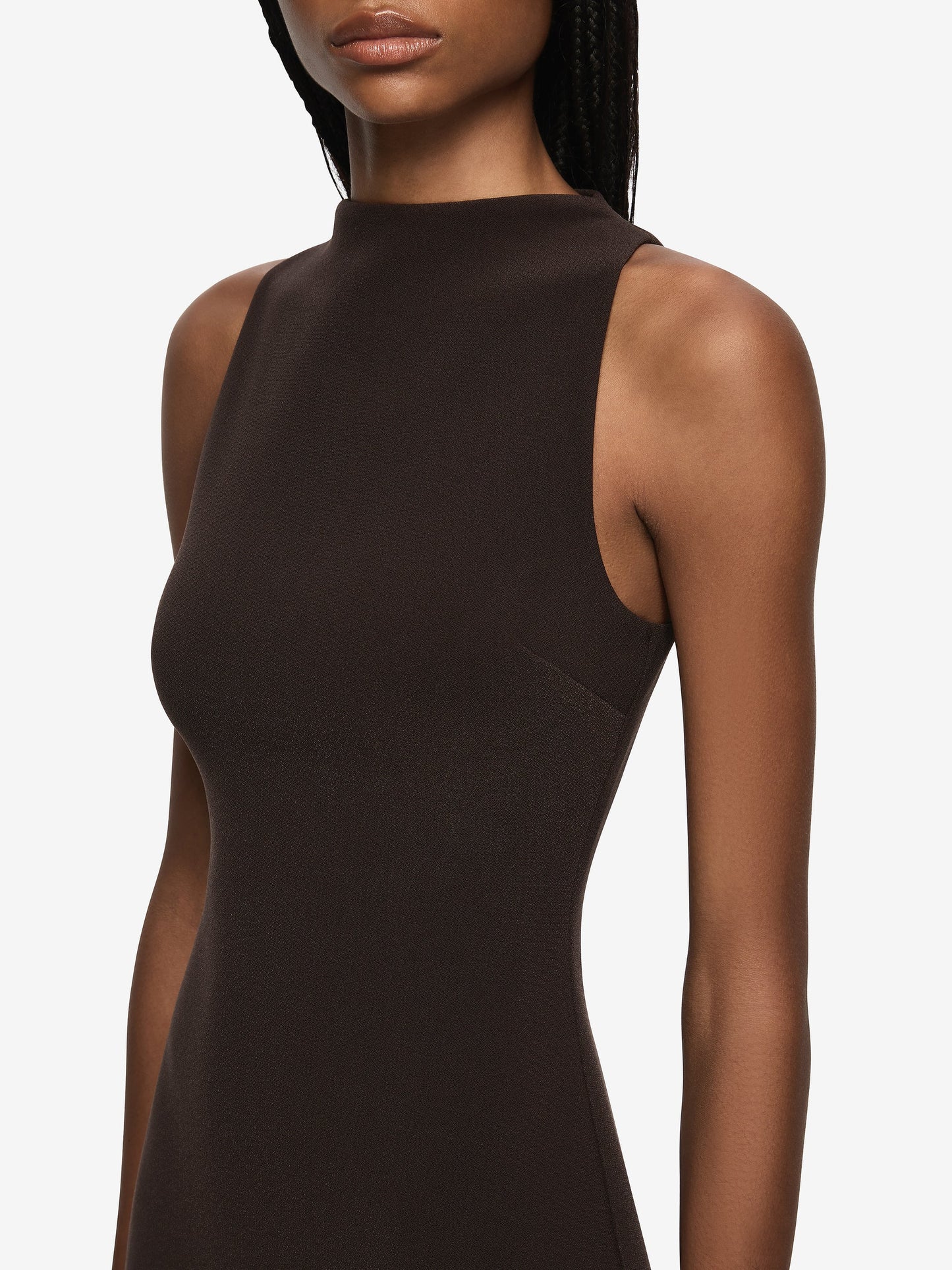 Gemma Racer Mini Dress - Expresso